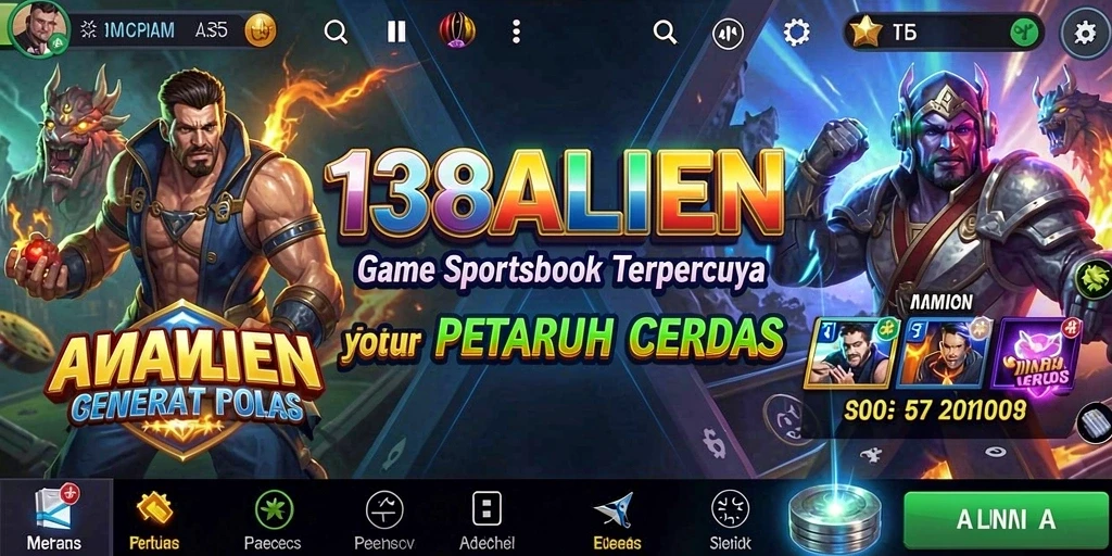 Tampilan gameplay interaktif aplikasi Sportsbook 138ALIEN.