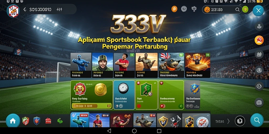 Tampilan intuitif dan gameplay menarik dalam aplikasi Sportsbook 333V.