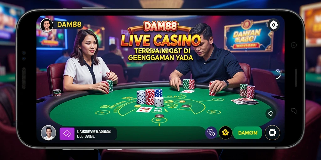 Tampilan gameplay Live Casino yang mendebarkan dan interaktif.