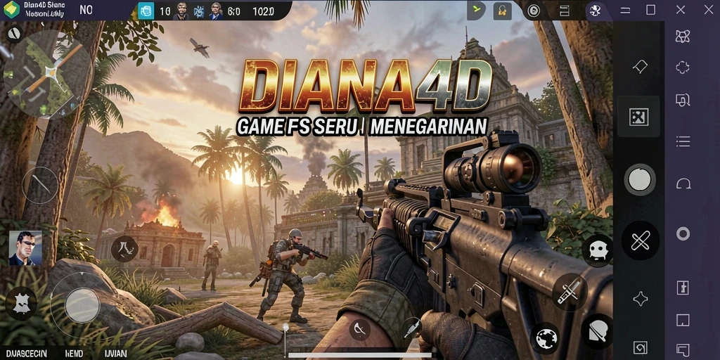 Tampilan seru gameplay DIANA4D dengan aksi yang menegangkan.