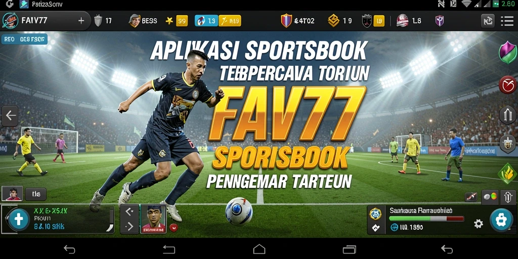 Tampilan antarmuka utama FAV77 yang menarik dan informatif.