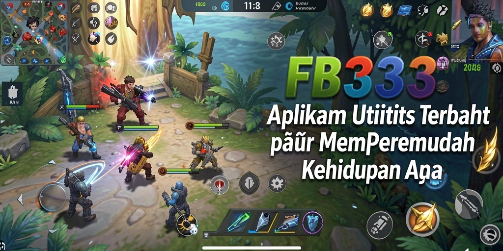 Tampilan utama FB333 yang menunjukkan fitur utilitas yang beragam.