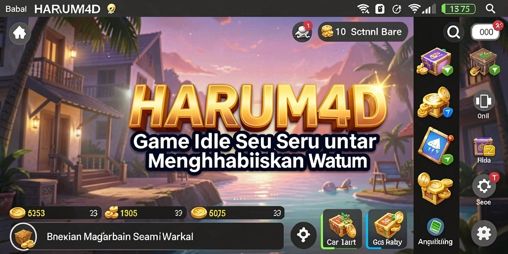Tampilan gameplay menarik dari HARUM4D dengan elemen Idle.