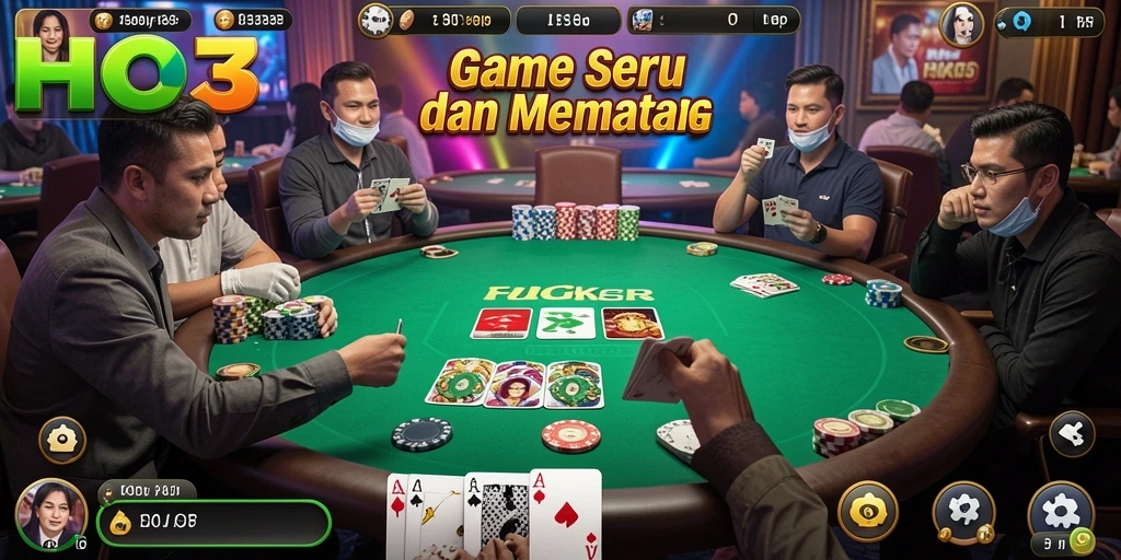 Tampilan gameplay Poker yang menegangkan di HO3.