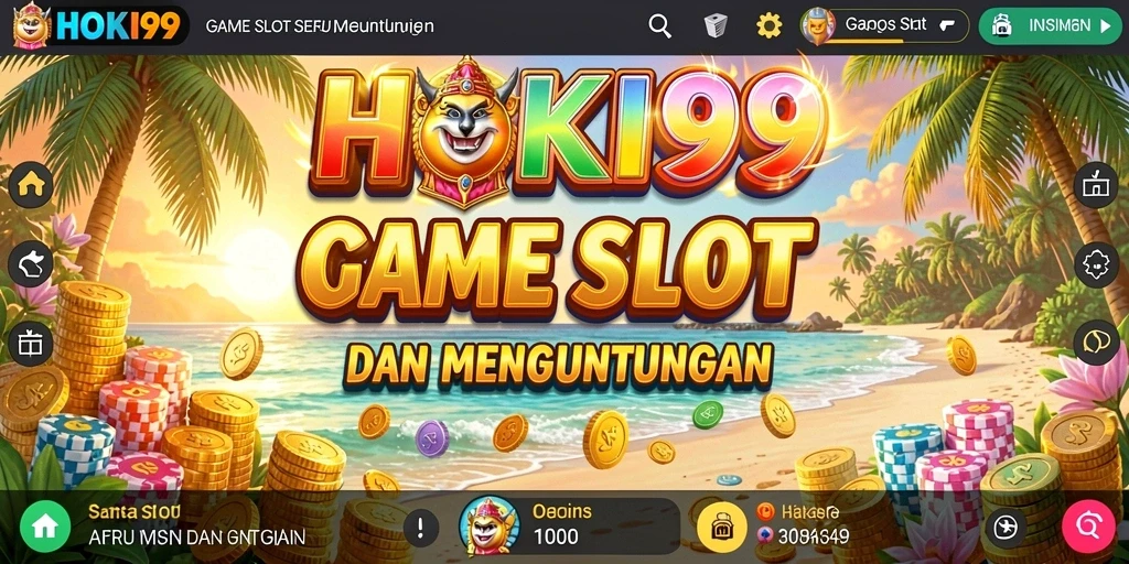 Tampilan bermain HOKI99 dengan berbagai tema Slot yang menarik.