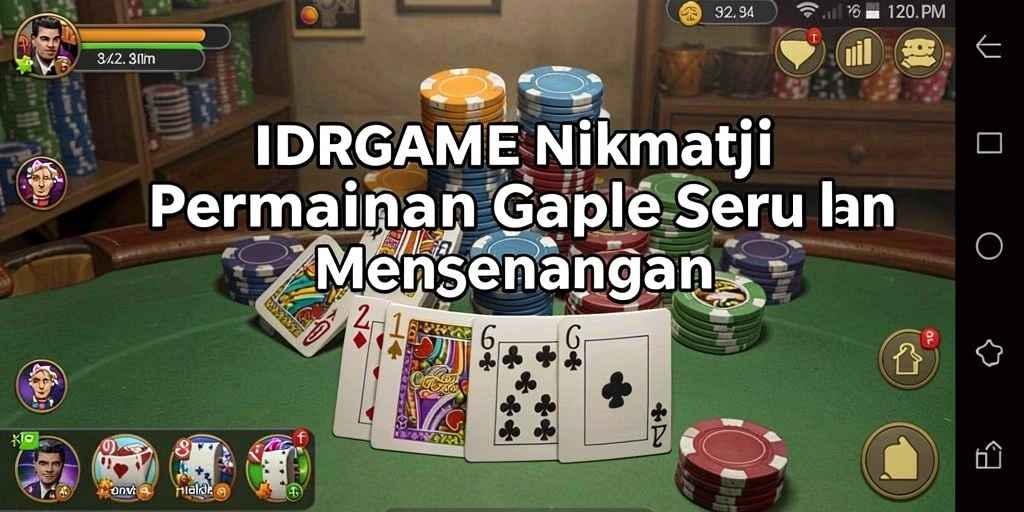 Tampilan menarik dari gameplay Gaple di IDRGAME.