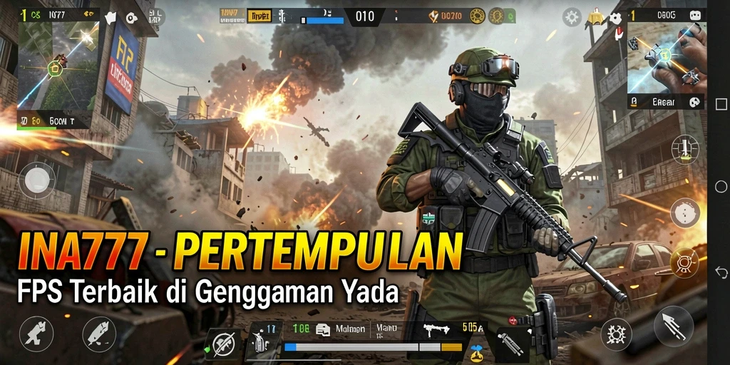 Screenshot menunjukkan aksi seru di tengah pertempuran FPS.