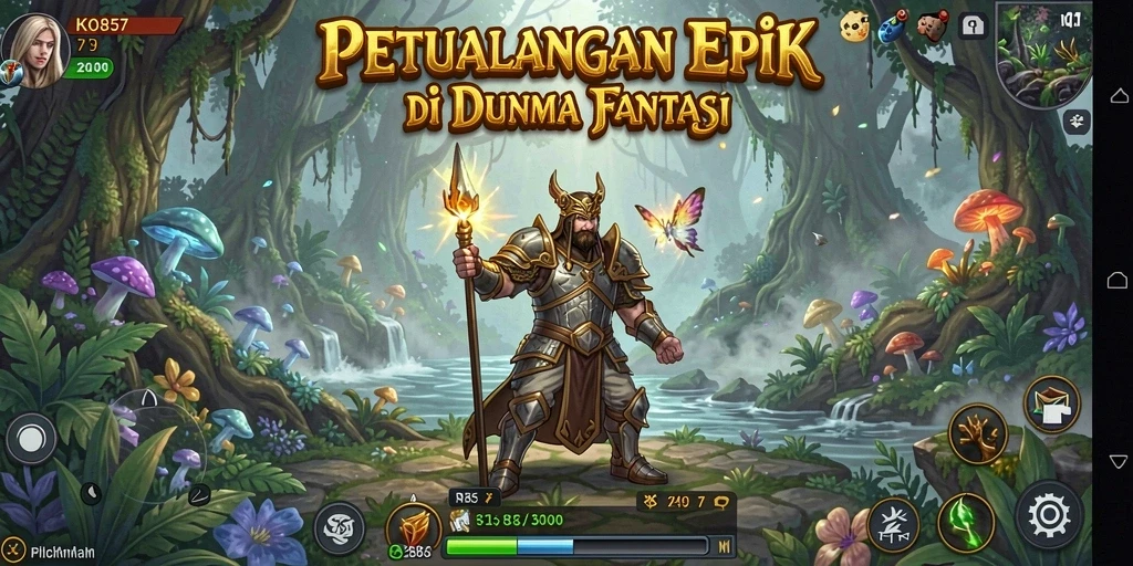 Tampilan gameplay RPG yang memukau dan mengasyikkan.