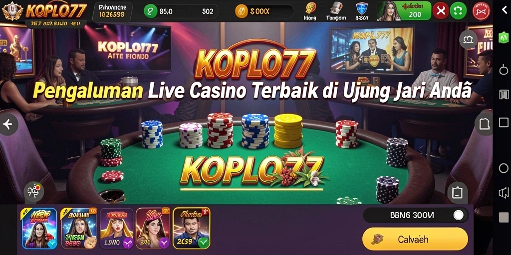 Gameplay Live Casino KOPLO77 yang menarik dan interaktif.
