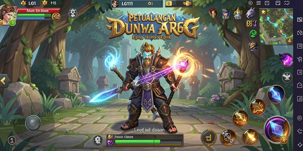 Tampilan menarik dari gameplay ARPG yang mendebarkan.