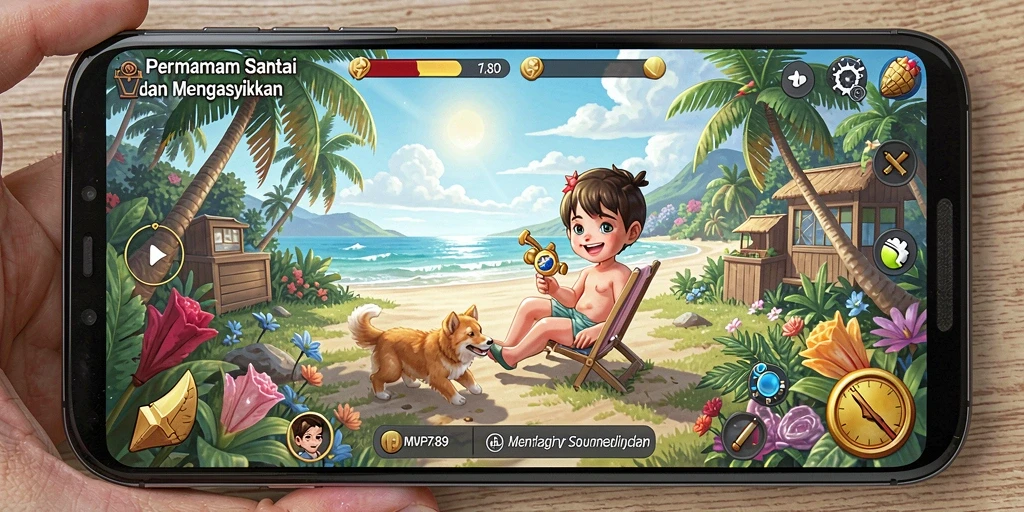 Tampilan gameplay yang seru dan penuh warna dari MVP789.