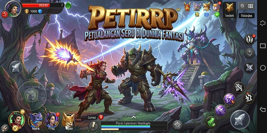 Cuplikan gameplay <strong>PETIRRP</strong> menampilkan petualangan seru yang menantang.