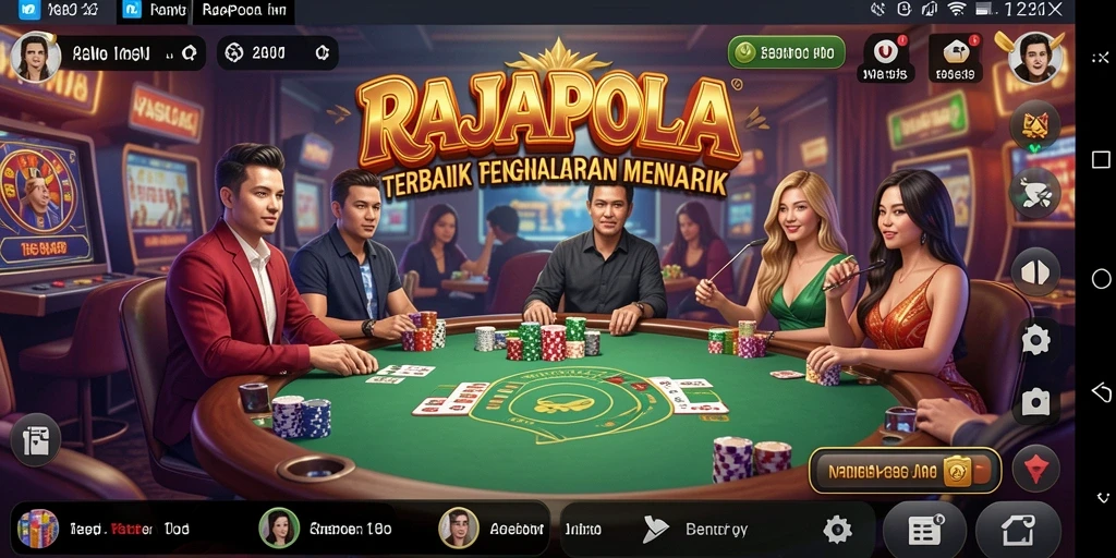 Screenshot utama RAJAPOLA menampilkan aksi seru di permainan Kasino.