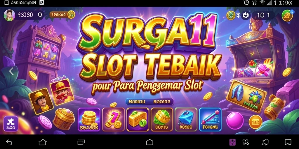 Tampilan gameplay SURGA11 dengan beragam tema Slot yang menghibur.