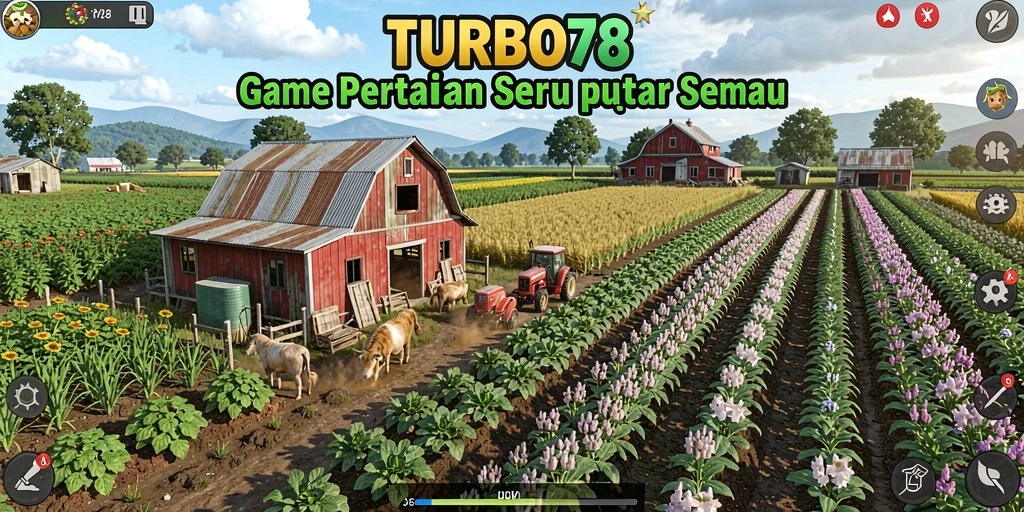 Tampilan gameplay TURBO78 yang menarik dan penuh warna.