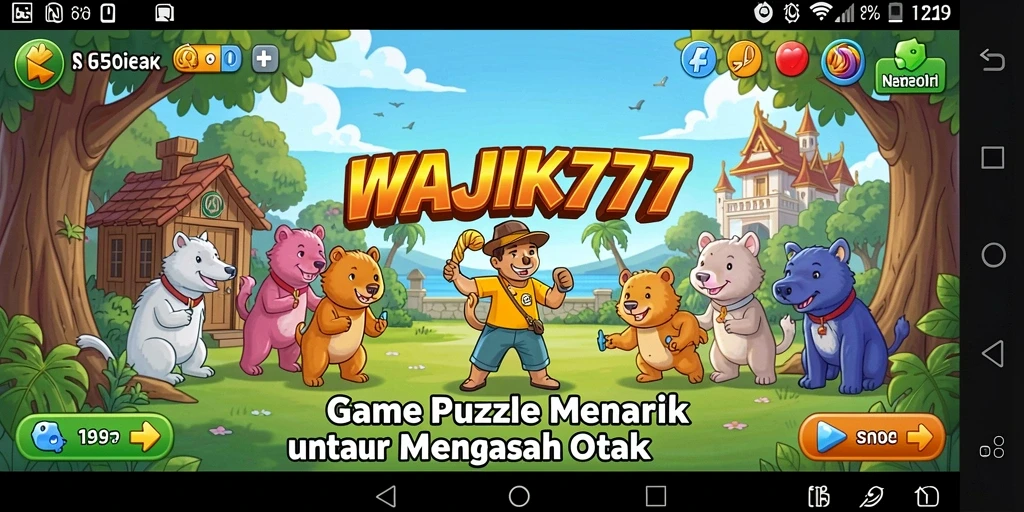 Screenshot utama WAJIK777 menunjukkan gameplay Puzzle yang mengasyikkan.