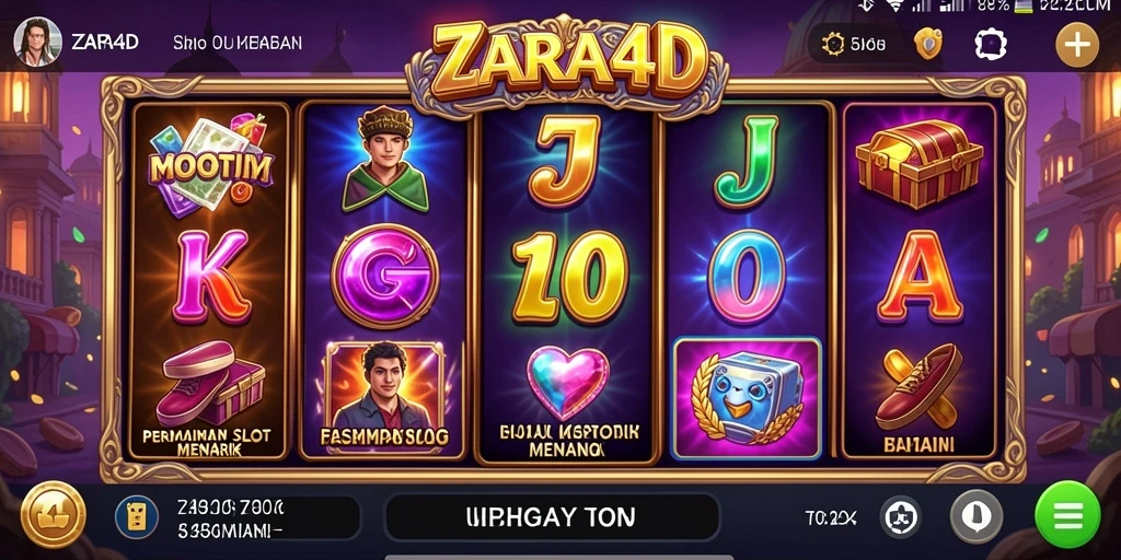Tampilan menarik dalam permainan Slot ZARA4D yang mengasyikkan.