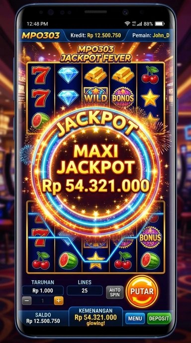 Screenshot dari tampilan utama aplikasi mpo303.